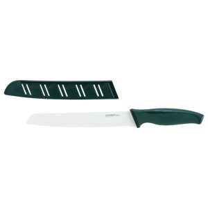 LIVARNO Home Bread Knife – 20 cm Stainless Steel Serrated Blade with Protective Cover