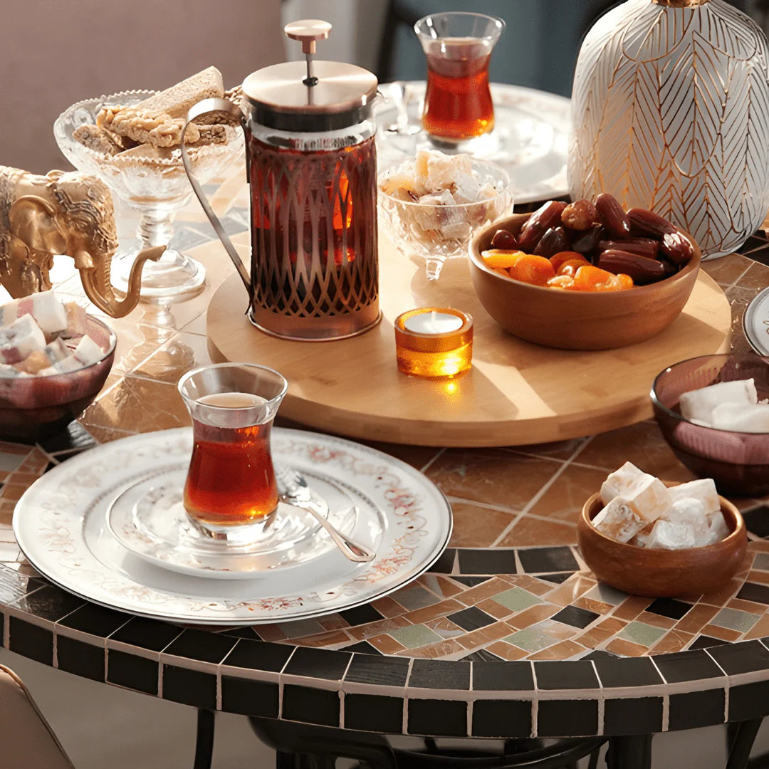 Livarno Home Rotatable Bamboo Serving Board