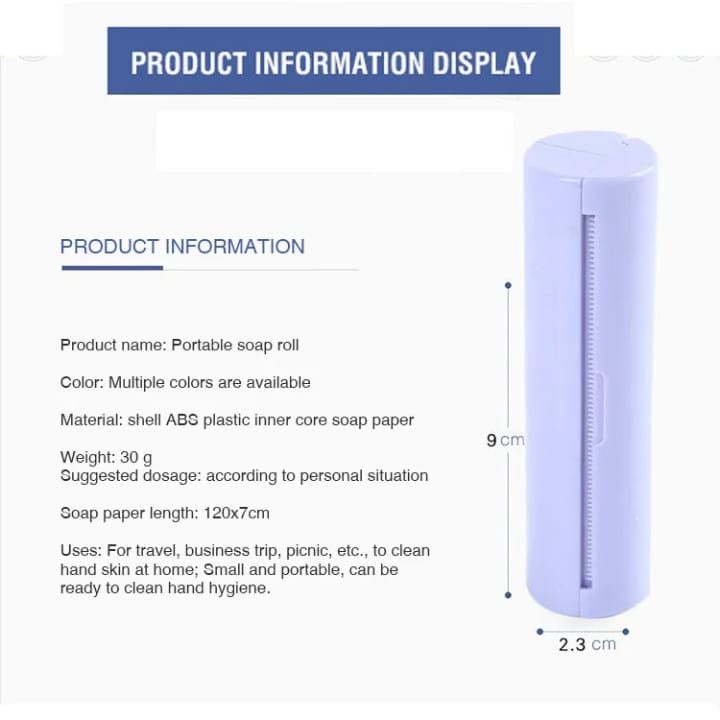 Portable Mini Roll Soap