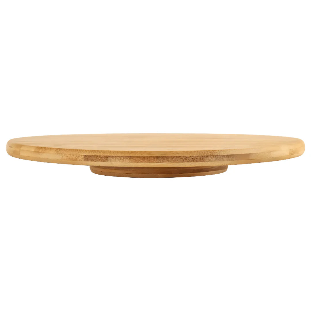 Livarno Home Rotatable Bamboo Serving Board