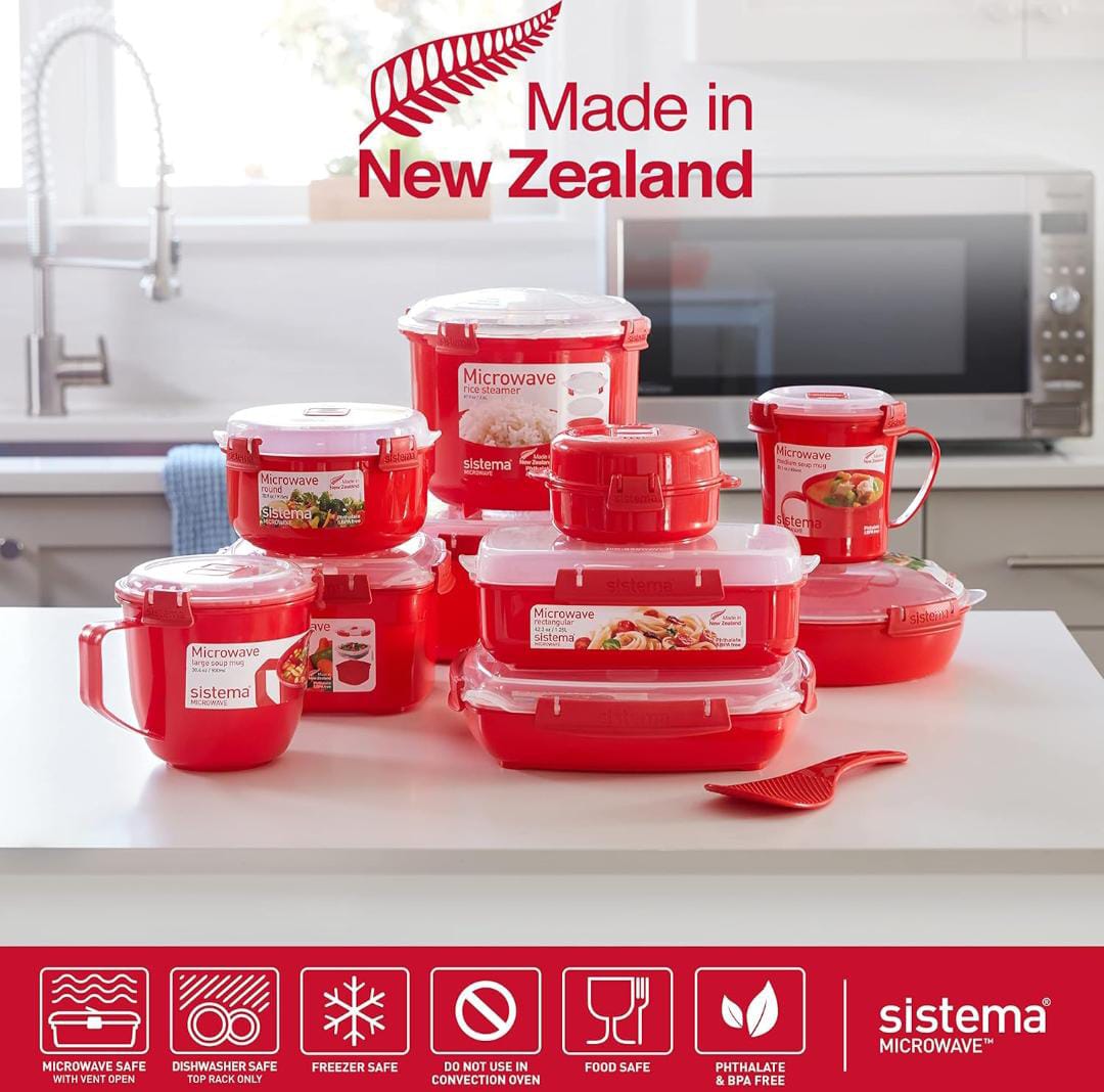 Sistema Microwave Food Steamer With Removable Steamer Basket