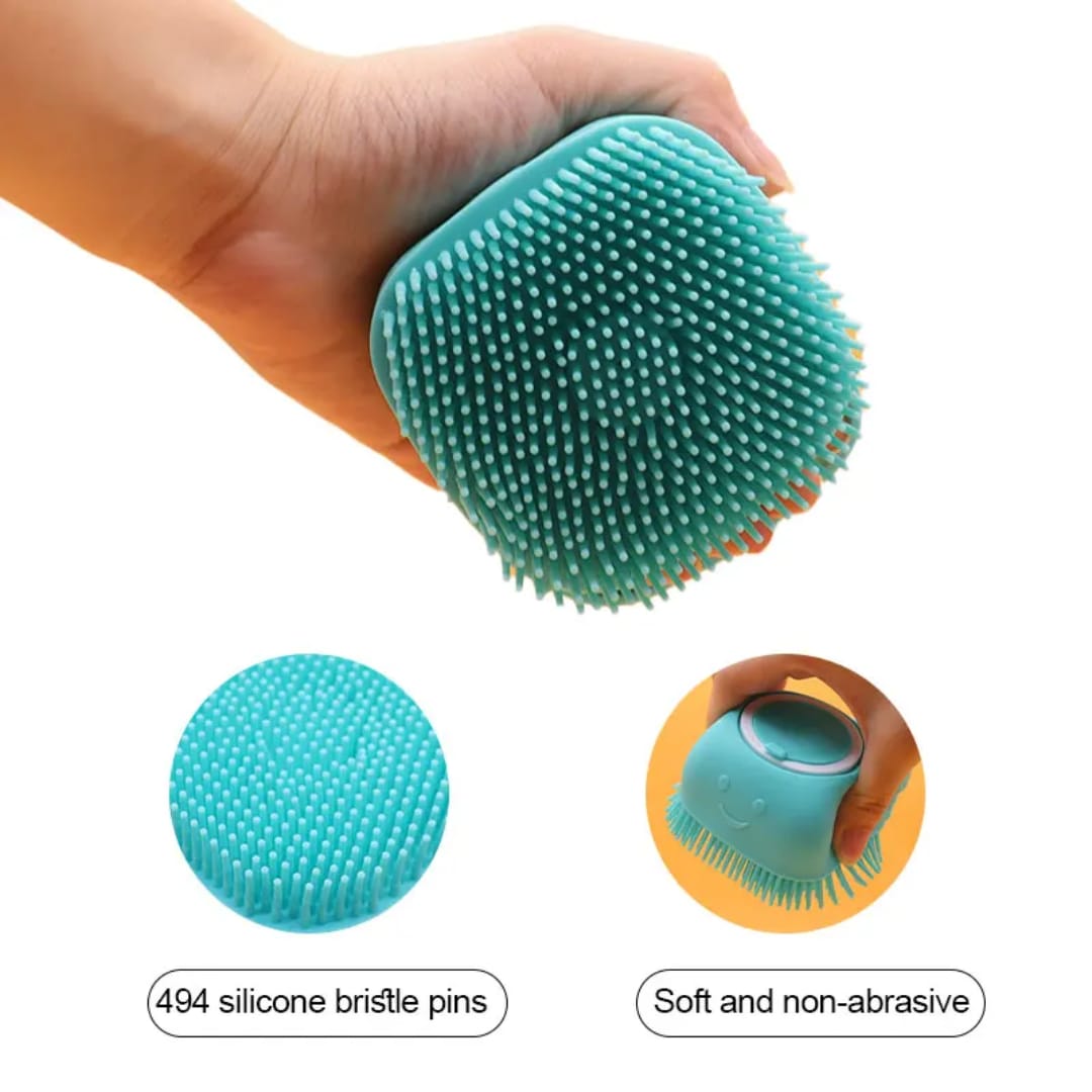 Soft Silicone Pet Cat Dog Grooming Massage Shampoo Bath Brush