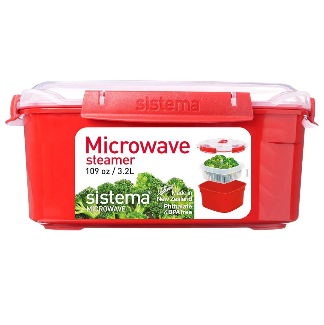 Sistema Microwave Food Steamer With Removable Steamer Basket